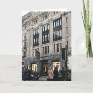 Christmas Window Shopping London Festive Season Card