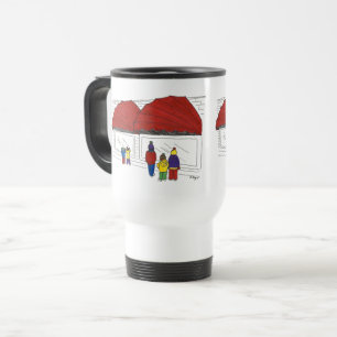 Christmas Window Shopping New York NYC Holiday Travel Mug
