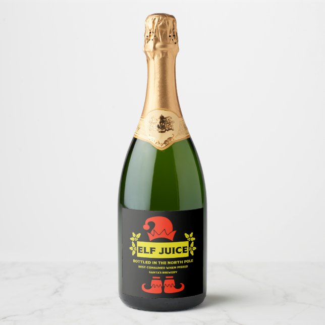 Christmas Wine And Sparkling Wine Labels (Front)