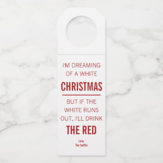 Christmas Wine Bottle Tags