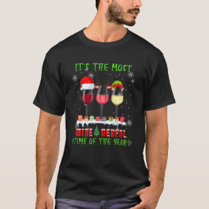 Christmas Wine - Funny Xmas Alcohol Pajama T-Shirt