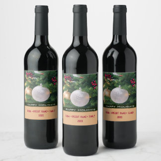 Christmas Wine Label Set