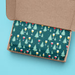 Christmas Wine Lover  Tissue Paper<br><div class="desc">This design may be personalised by choosing the Edit Design option. You may also transfer onto other items. Contact me at colorflowcreations@gmail.com or use the chat option at the top of the page if you wish to have this design on another product or need assistance with this design. See more...</div>