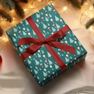 Christmas Wine Lover Wrapping Paper