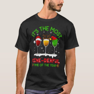 Christmas Wine Xmas Alcohol Pajama PJ Tops For Wo