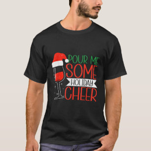 Christmas Wine Xmas Alcohol Pajama  T-Shirt