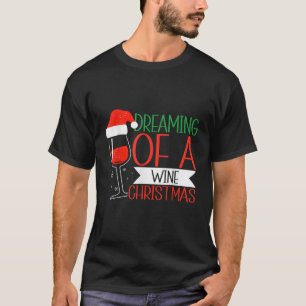 Christmas Wine Xmas Alcohol Pajama  T-Shirt