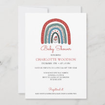 Christmas Winter Baby Shower Invitation