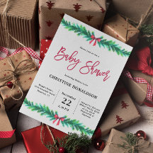 Christmas Winter Baby Shower