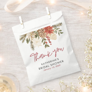 Christmas Winter Bridal Shower  Favour Bags