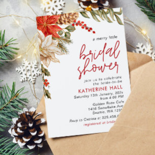 Christmas Winter Bridal Shower Invitation