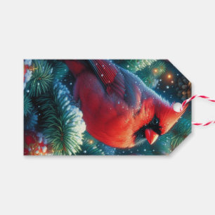 Christmas/winter Cardinal Gift Tags