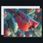 Christmas/winter Cardinal  Holiday Card<br><div class="desc">.</div>