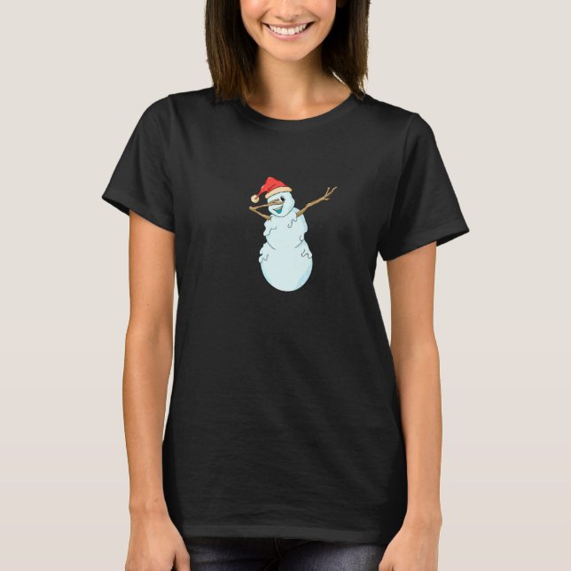 Christmas Winter Christmas Dab Xmas Dabbing Snowma T-Shirt (Front)