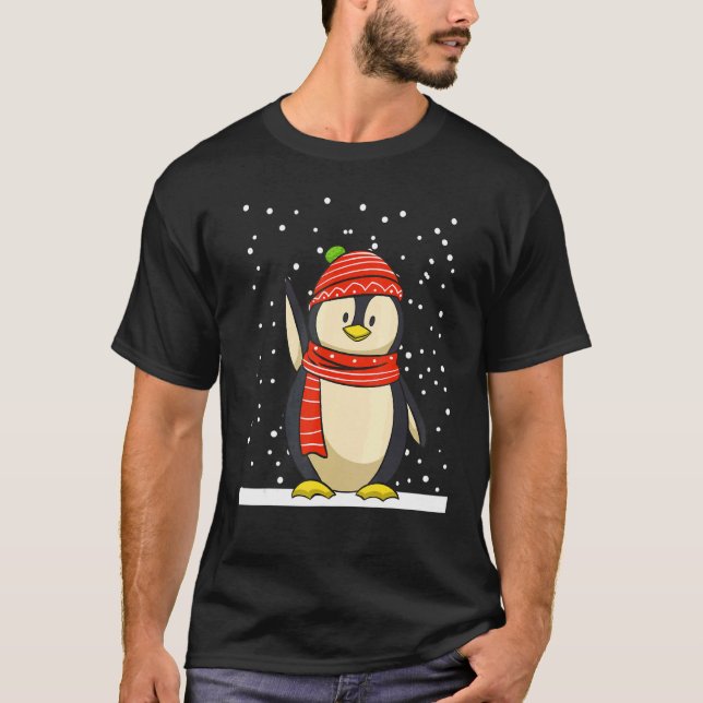Christmas winter Christmas Xmas penguin Christmas  T-Shirt (Front)