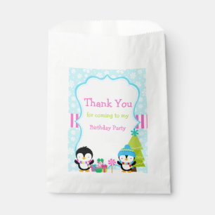 Christmas Winter Cute Penguins  Favour Bags