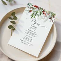 Christmas winter evergreen wedding