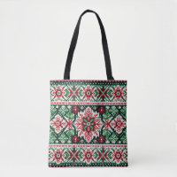 Christmas/Winter fair isle red & green