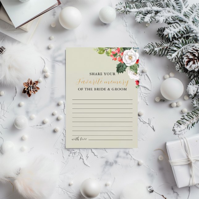 Christmas Winter Favourite Memory Game  Invitation (Creator Uploaded)