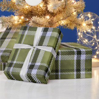 Christmas Winter Green Buffalo Plaid Holiday Wrapping Paper