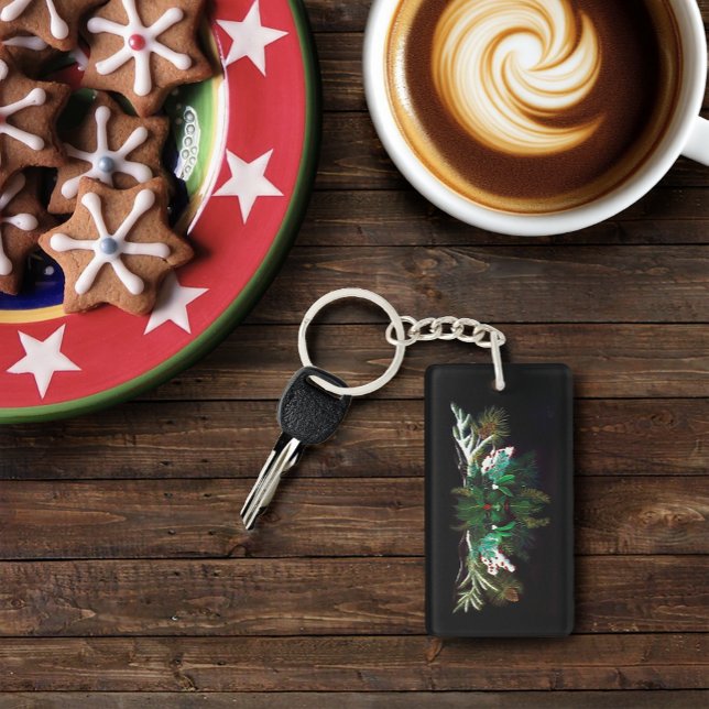 Christmas Winter Green Man Key Ring (Creator Uploaded)