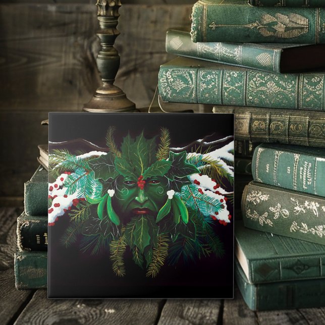 Christmas Winter Green Man  Tile (Creator Uploaded)