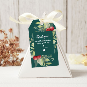 Christmas Winter Greenery Wedding Gift Tags
