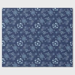 Christmas Winter Hanukkah Snowflake design Wrapping Paper