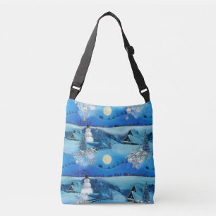 Christmas Winter Holiday Celebration Crossbody Bag