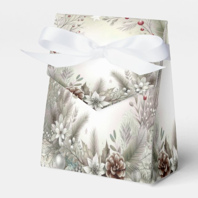 Christmas Winter Holiday Gift Box (Front Side)