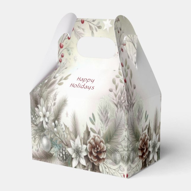 Christmas Winter Holiday Gift Box (Front Side)