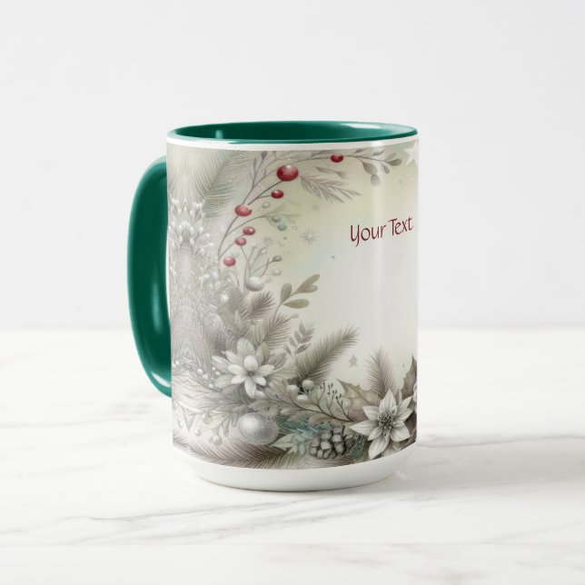 Christmas Winter Holiday Mug (Front Left)