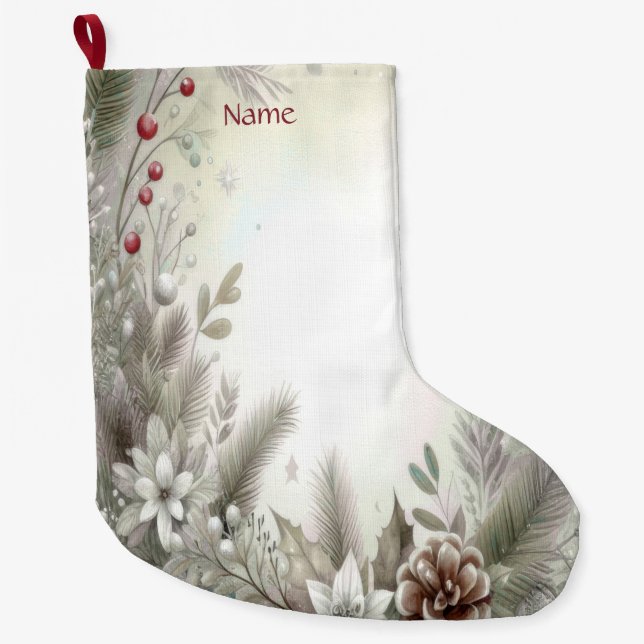 Christmas Winter Holiday Stocking (Front)