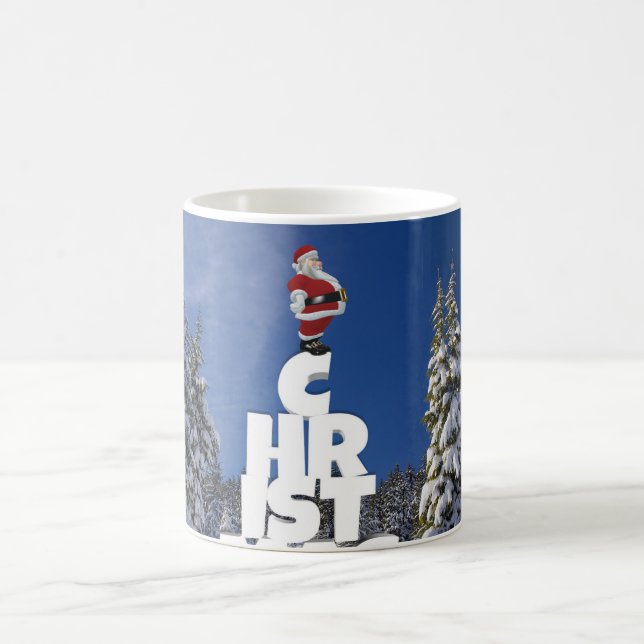 Christmas winter landscape coffee mug (Center)
