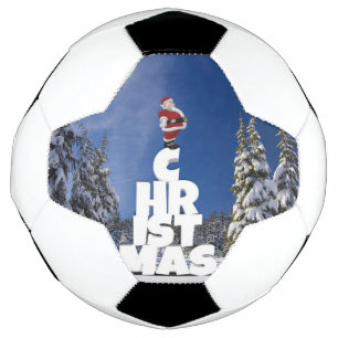Christmas winter landscape football