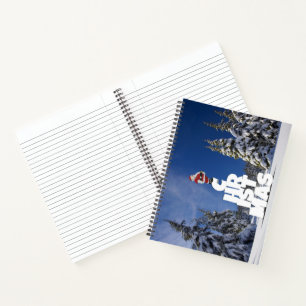 Christmas winter landscape notebook