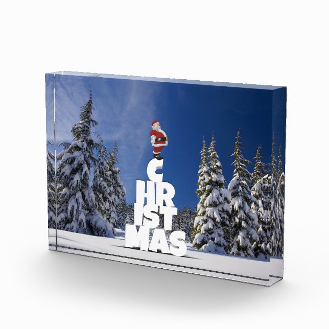 Christmas winter landscape photo block (Right)