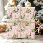 Christmas Winter Onederland gold pink nutcracker Wrapping Paper Sheet<br><div class="desc">Christmas Winter Onederland gold pink nutcracker Wrapping Paper Sheets
Matching items are available.</div>