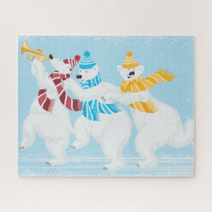 Christmas Winter Polar Bear Parade Puzzle