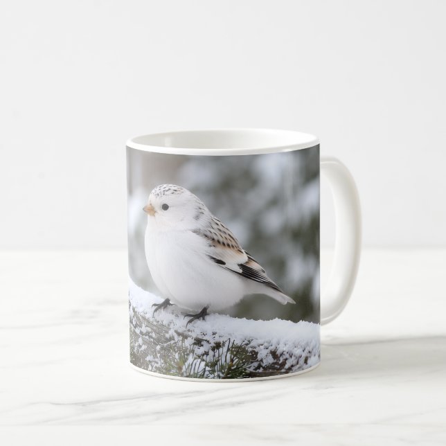 Christmas Winter Snowfinch  Coffee Mug (Front Right)
