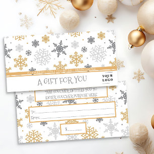 Christmas Winter Snowflake Custom Business Logo