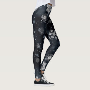 Christmas/winter snowflake leggings