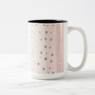 Christmas Winter Snowflake Two-Tone Coffee Mug
