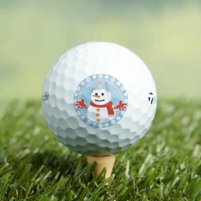 CHRISTMAS WINTER SNOWMAN GOLF BALLS (Insitu Tee)