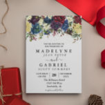 Christmas Winter Wedding Watercolor Floral Invitation<br><div class="desc">This design may be personalised in the area provided by changing the photo and/or text. Or it can be customised by clicking Personalise this Template and then choosing the click to customise further option and delete or change the colour of the background, add text, change the text colour or style,...</div>
