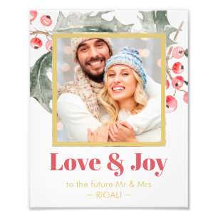 Christmas Winter Weddings Photo Sign
