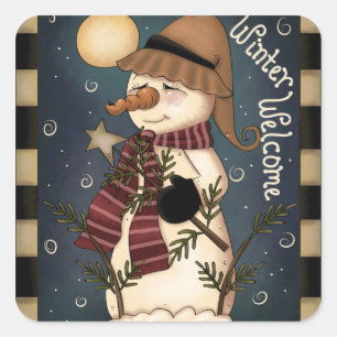 Christmas Winter Welcome Sticker