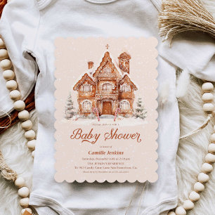 Christmas Winter Wonderland Baby Shower Invitation