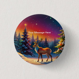 Christmas Winter Wonderland Holiday Season 3 Cm Round Badge