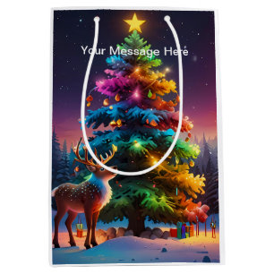 Christmas Winter Wonderland Holiday Season Medium Gift Bag